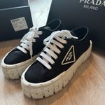 Prada Monochrome Lace-Up Sneakers Photo 7