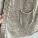 Tommy Hilfiger Tan Long-Sleeve Open Front Cardigan, Women’s Small Cardigan Photo 2