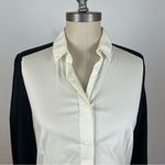 Akris  Black & White Color-block Button Down Shirt Photo 2