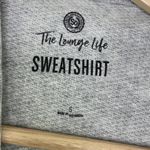 SO  Light Grey Fox Lounge Life Long Sleeve Sweatshirt Junior's Size Small S NWT Photo 4