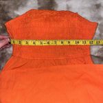 Cupshe NWT! Orange Strapless Open Back Tie Beach Coverup Midi Dress Size Medium Photo 6