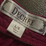 Decree Women's Top Size L Red Short Sleeve Photo 3