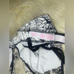 PINK - Victoria's Secret Victoria's Secret PINK Lace black/white floral Bralette sz large Photo 4