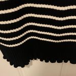 Ann Taylor Black White Striped MIDI Sweater Dress Photo 3
