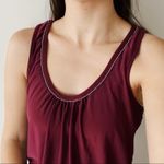 The Limited  Burgundy Silky Sleeveless Tank Top Medium Photo 0