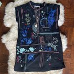 Johnny Was Like New Nahmad dress black embroidered gauze tunic dress Photo 9