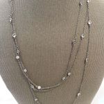 Silpada Sterling Silver Cubic Zirconia Scattered Stars 30’ Necklace Photo 0