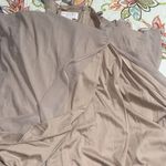 Birdy Grey  women’s size medium taupe chiffon bridesmaid dress long slit on side Photo 11