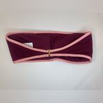 Kate Spade Women’s Burgundy Bandeau with Pink Trim Swimsuit Top Size M Photo 1