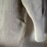 ZARA Open Cardigan Sweater Cable Knit Oversized Ribbed Trim Cozy Cream Small Photo 1