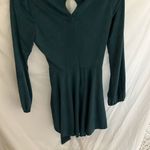 Altar'd State Altar’d State: Teal long sleeve, zip back, super soft romper with belt- size M Photo 10