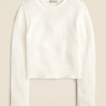J.Crew  Elegant Cream heritage roll neck Crew Neck Sweater Photo 0