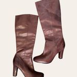 Sam Edelman Burgundy leather knee high heeled boots Seraphina size 11 Photo 6