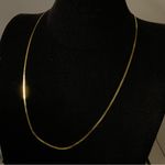 VTG Monet Flat Herringbone Gold Plated 30” Necklace Photo 0