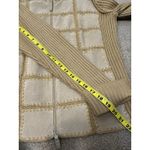 Studio Works Vintage 90s Leather Patchwork Sweater M Full Zip Brown Boho Western Rustic Ranch Photo 5