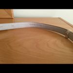 Beige genuine leather belt with silver based metal buckle w/tiffany blue stones Photo 1