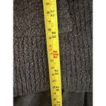 Barefoot Dreams  CozyChic Lite Knit Black Zip‎ Up Sweater Hoodie Size Small Photo 7