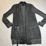 Romeo + Juliet Couture Cable Knit Rib Trim Long Line Open Front Cardigan Size S Photo 10