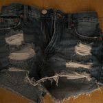 Aeropostale Ripped Dark Washed Jean Shorts Photo 2