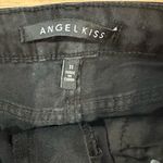 Angel Kiss  Black Distressed Jean Shorts Photo 2