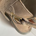 Cole Haan  Gray Perforated Peep Toe Booties Heels Women 7.5B Cutout Photo 8