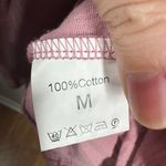 Womens Top Med Purple Gauze Oversized Chore Pocket Tie Detail Spring Lagenlook Pink Photo 8