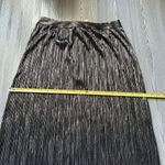 For Love & Lemons Skirt Womens Large Pleated Marion Gunmetal Metallic Photo 10