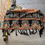 CHRISTINA Vibrant Orange and Black Knit Top size L 100% acrylic Size L Photo 4