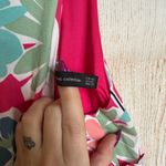 ZARA  Pink Floral Open Back Mini Dress Vibrant Vacation Photo 2