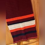 Free People Far From Here Maroon Combo Chunky Crochet Boho Midi Skirt Size Large Photo 8