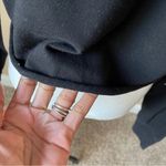 Brandy Melville  | Black Cropped Raw Hem Polo Shirt Sz OS Photo 4