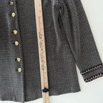 St. John Skirt Jacket Suit 4 and 6 Brown Textured Knit Career Elegant Military Photo 12