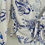 Nasty Gal Printed Tie Top Photo 3