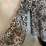 Lila Rose Lilly Rose blue gray tie sleeve blouse Photo 1