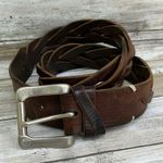 Timberland  Western Belt Braided Leather Womens Chunky Small Brown  Boho Outdoor Photo 0