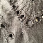 O.P.T. Black Cotton Eyelet Embroidered Midi Dress Tiered Medium Photo 11