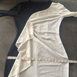 Womens Black & White Asymmetrical Ruffled Front Midi Dress 3/4 Sleeve Size M NEW Size M Photo 9