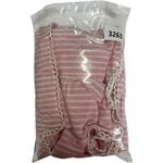 Lovers + Friends Lovers Friends Mini Dress Womens XS Pink White Striped Tiered Lace Up Coquette Photo 11