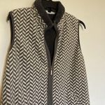 Karen Scott  sport gray and white Sherpa lined vest Photo 1