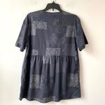 James Perse  V-Neck Patchwork Top Black‎ Combo 1 equals S Photo 5