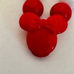 Disney  red and white beaded mini mouse bow necklace Photo 5