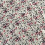 Free People Tan Floral Semi Sheer Crochet Trim Bohemian Cottagecore Blouse XS Photo 2