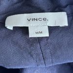 Vince  Linen Popover‎ Top Navy Blue Medium Photo 4