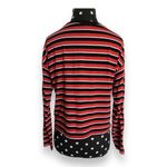 Forever 21 ‎ Womens Top Sz S Burnt Sienna Navy Blue White Stripe Cropped Length Photo 3