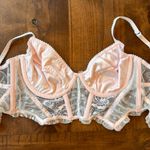 For Love & Lemons  Foil Rose Bustier Corset Bra Top Size SDD Pink and Blue Photo 4
