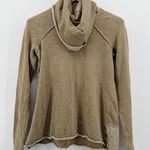 Free People FP Beach  Cocoon Cowl Pullover Tan Long Sleeve Cotton Top XS/S Photo 0