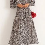 Apiece Apart La Ventura Maxi Dress in Black and White Tiny Flowers Photo 1