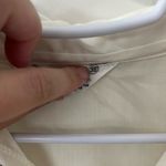 Vintage collared sleeveless women’s blouse shirt medium white Photo 3