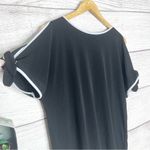 Ivanka Trump  Black & White Trim Open Tie Sleeve Blouse Top Size Small Photo 4