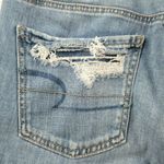 American Eagle Jeans Tomgirl Tapered Destroyed Blue Denim Button Size 4R EUC Photo 11